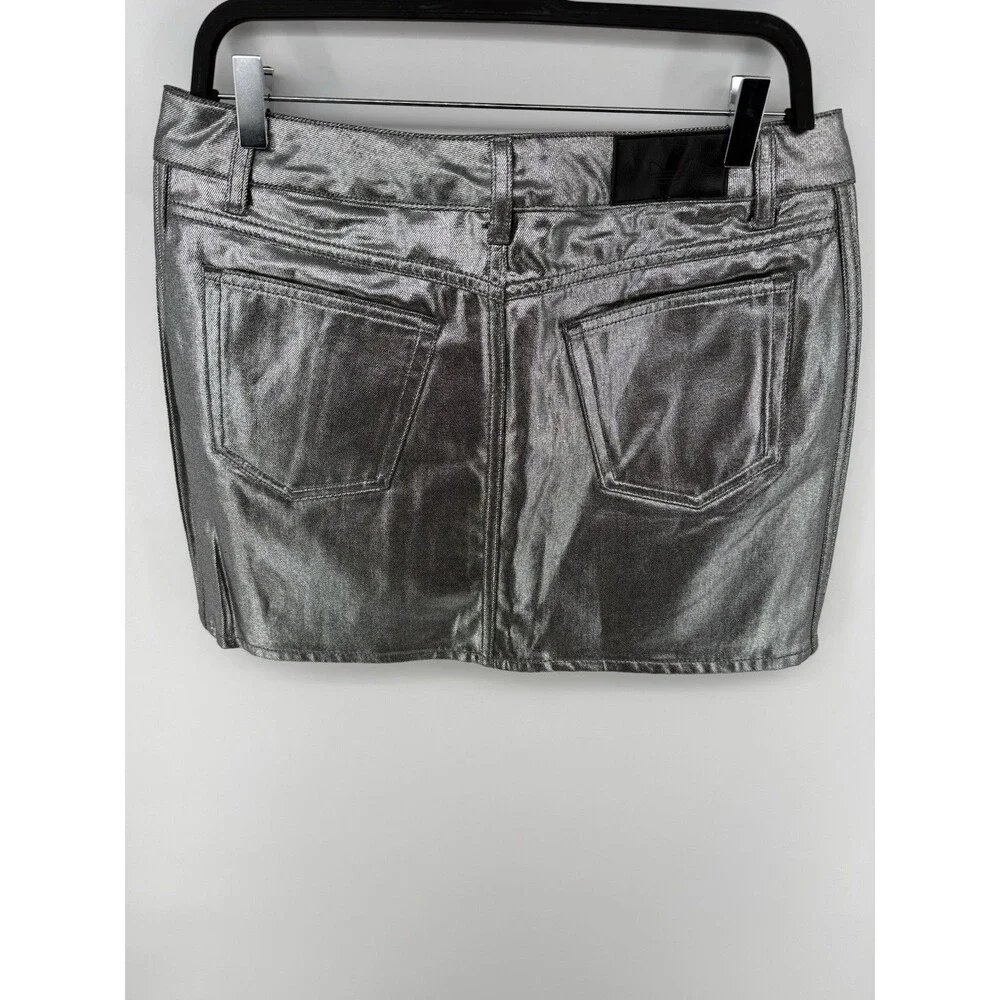 adidas women 3 STRIPES SKIRT DENIM Silver Size 12 Women